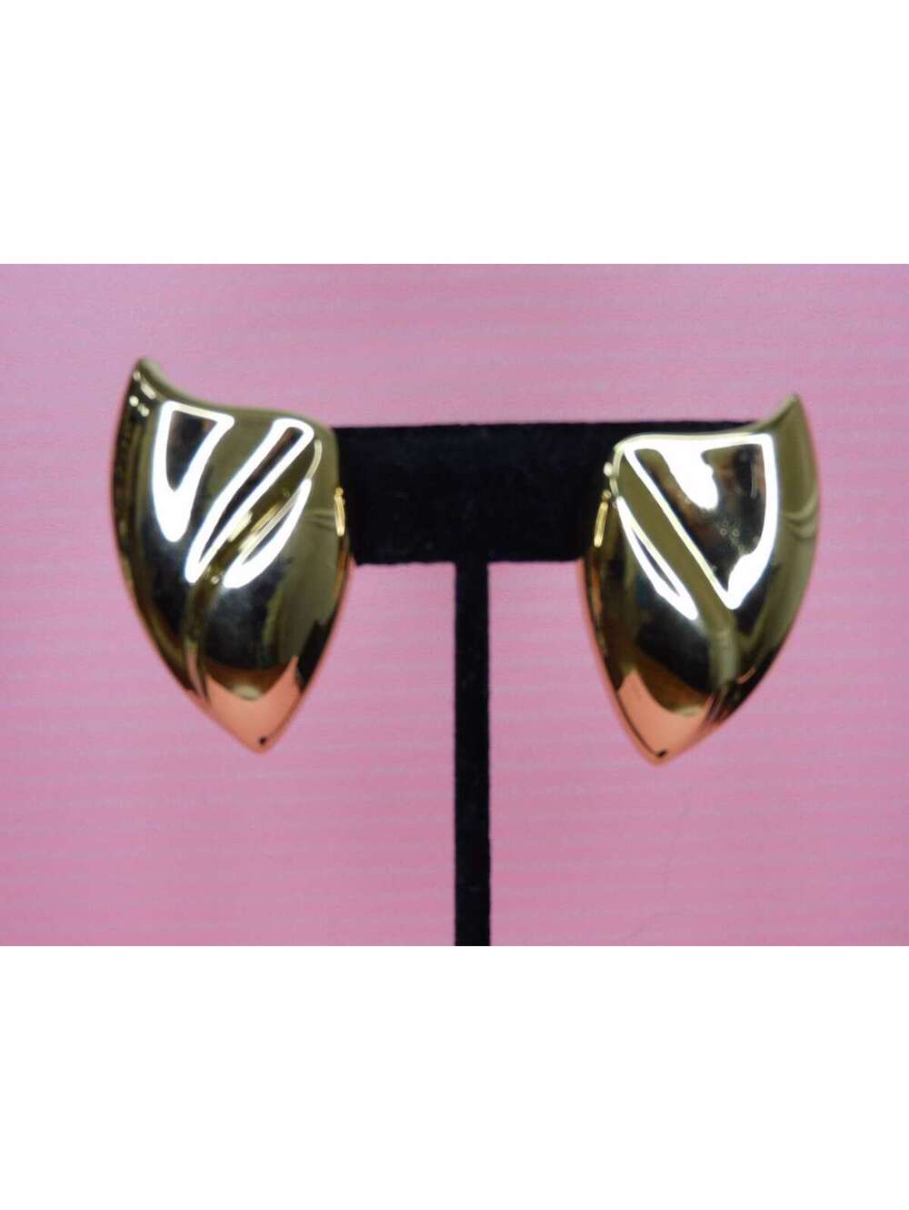 Vintage Christian Dior Gold Clip Earrings